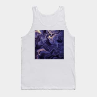 Stylized Surface of Liquid Violet Stone Tank Top